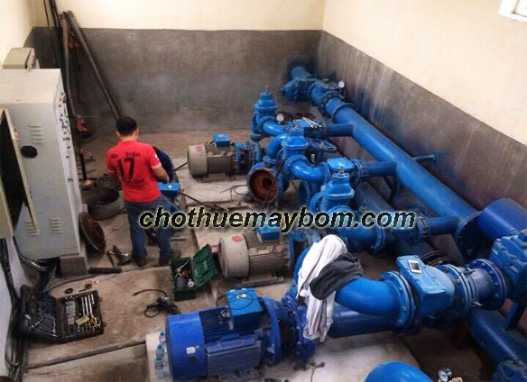 Cho thuê máy bơm công suất lớn
