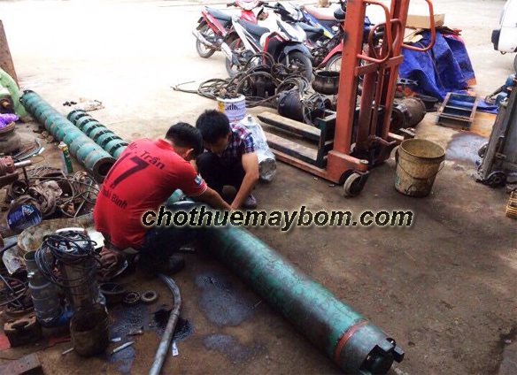 Cho thuê máy bơm hỏa tiễn - giếng khoan