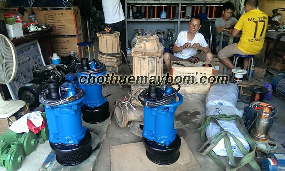 Cho thuê máy bơm nước thải công suất lớn