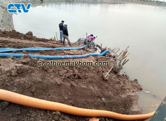 Cho thuê máy bơm nước công suất lớn - Khu Đô thị Nam Cường
