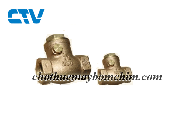 Van một chiều lá lật Sanwa nối ren