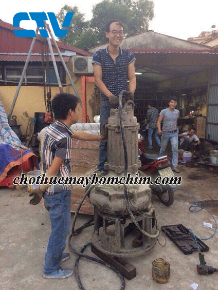 Sửa máy bơm nước thải Ebara thả chìm