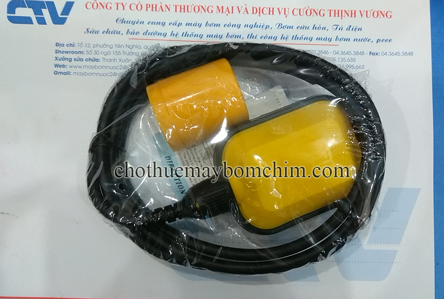 Phao điện máy bơm chống tràn chống cạn 3mét