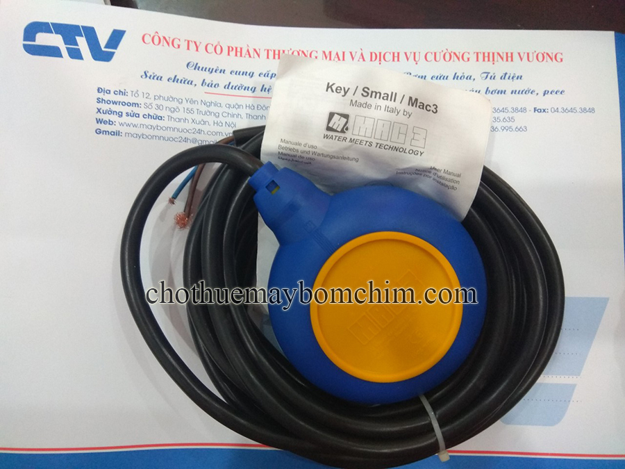 Phao điện máy bơm Italy Mac3
