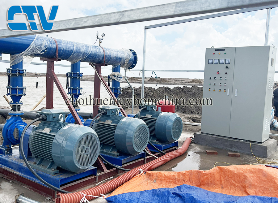 Tủ điện biến tần 75Kw điều khiển cụm 3 máy bơm tăng áp công nghiệp