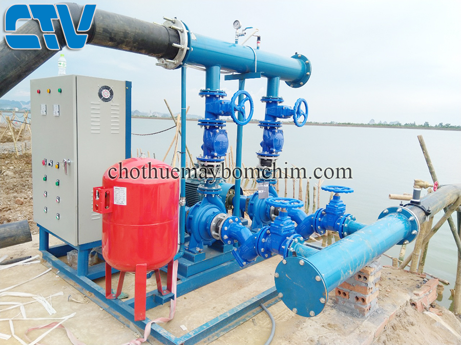 Cường Thịnh Vương lắp ráp cụm máy bơm công nghiệp 37Kw cho hệ thống cấp nước tưới