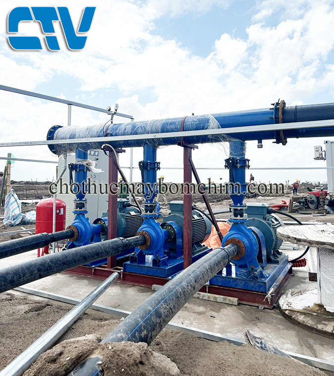Thiết kế, lắp đặt hệ thống máy bơm tăng áp công nghiệp 75Kw