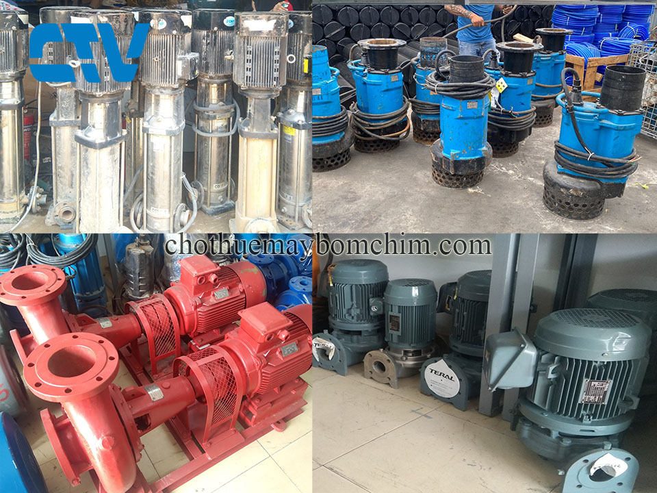 Cho thuê máy bơm nước nhanh chóng, giá rẻ