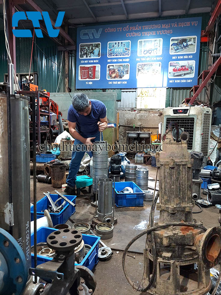 Dịch vụ sửa máy bơm chìm nước thải chuyên nghiệp, uy tín